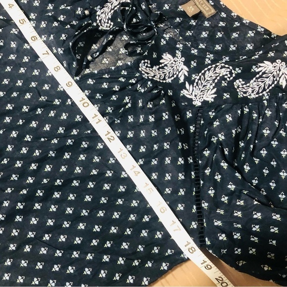 Point Sur J. Crew Keyhole Tie Long Sleeve Top - Picture 6 of 8